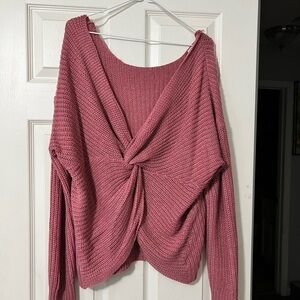 Women's Pink Knitted Sweater